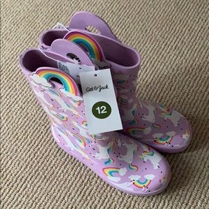 Brand new with tags Cat and Jack Girl’s Rainboots
